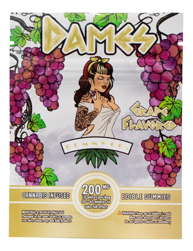 Buy Dames Gummy Co Grape 200mg Online at Top Shelf BC